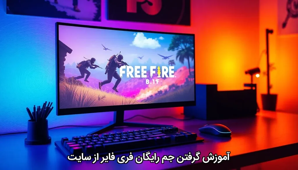 آموزش گرفتن جم رایگان فری فایر از سایت